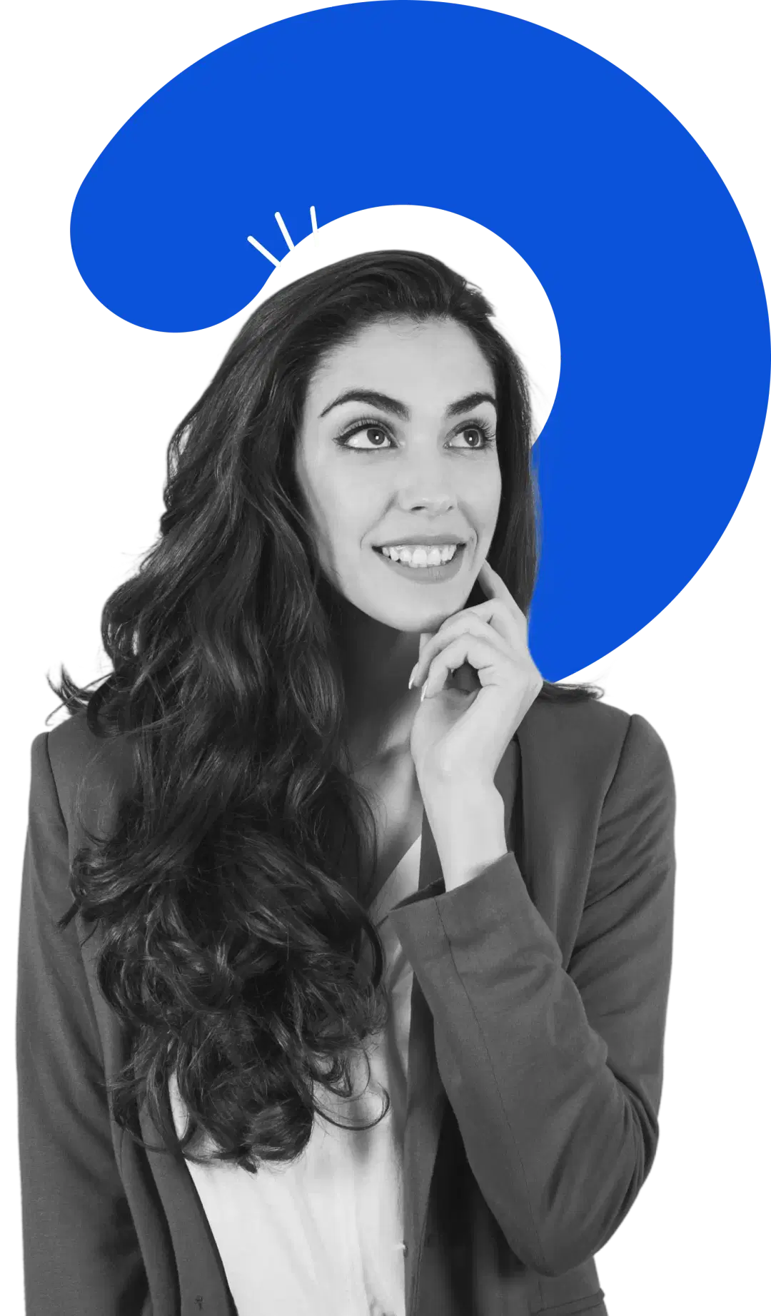 Professional woman thinking